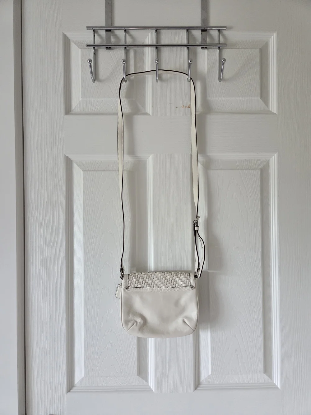 Coach Cream Leather Crossbody Bag